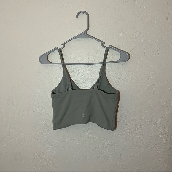 Athleta A-C Cup Cinch Longline Sage Green Sports Bra Small - Picture 6 of 6